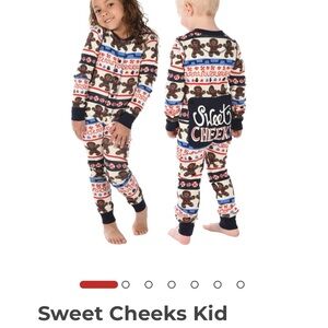 Lazy One Sweet Cheeks Gingerbread and Peppermint Pajama Set